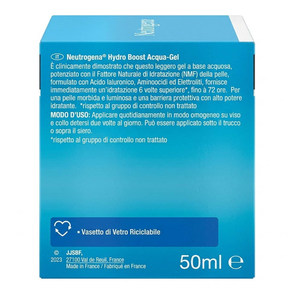 Neutrogena Hydro Boost Acqua Gel, +20% di acido Jaluronico, NUOVA FORMULA - 50ml