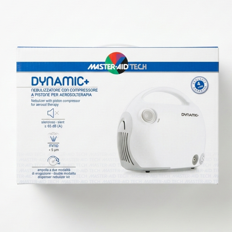 AEROSOL a pistone M-AID DYNAMIC+ per AerosolTerapia, per tutta la famiglia
