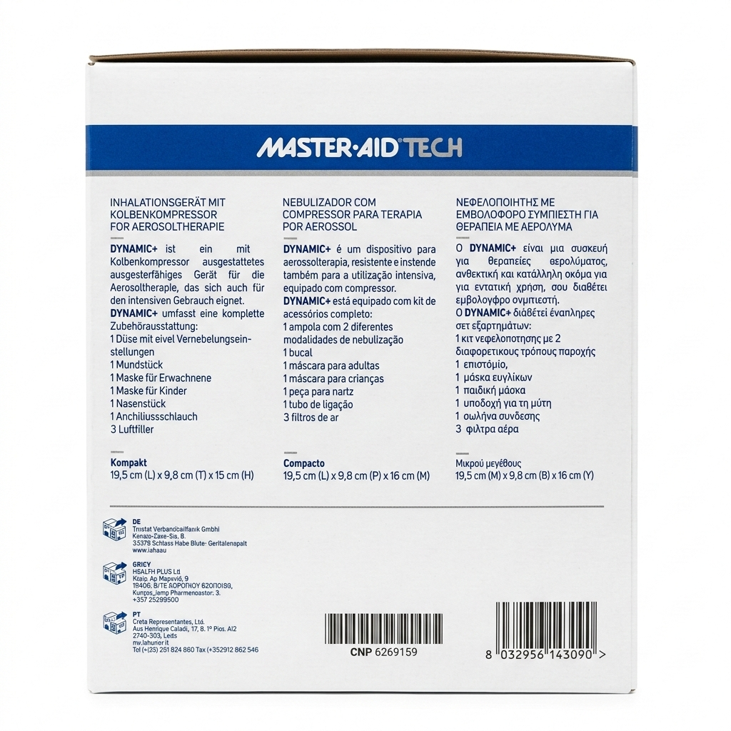 AEROSOL a pistone M-AID DYNAMIC+ per AerosolTerapia, per tutta la famiglia
