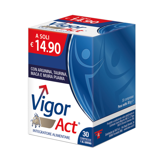 Vigor Act 30 compresse Con Maca Taurina Arginina Muira Puama