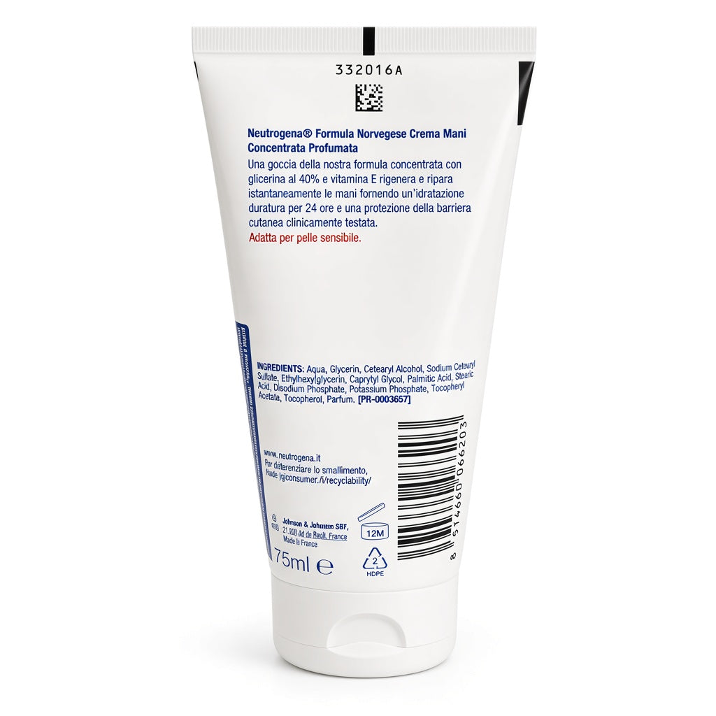 Neutrogena CREMA MANI CON PROFUMO concentrata protettiva e idratante 75ml
