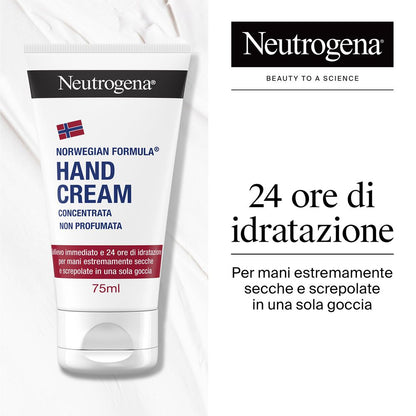 Neutrogena CREMA MANI concentrata protettiva e idratante SENZA PROFUMO 75ml