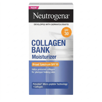 Neutrogena Collagen Bank™ SPF30 – Crema Viso Idratante Anti-Età con Collagene e Micro-peptidi (50ml)