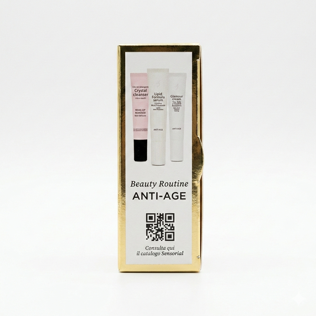 Cofanetto MINI Beauty Routine: ANTI-AGE Olio detergente + Lipidico Multi Protettivo + Glamour Cream