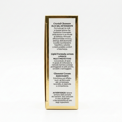 Cofanetto MINI Beauty Routine: ANTI-AGE Olio detergente + Lipidico Multi Protettivo + Glamour Cream
