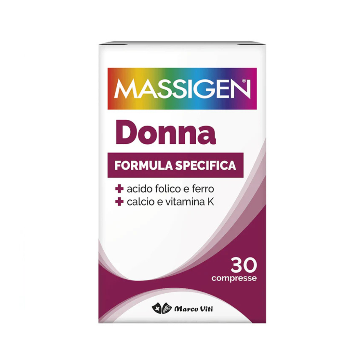Massigen Dailyvit+ Multivitaminco Completo Donna - 12 Vitamine 8 Minerali -  30 Compresse