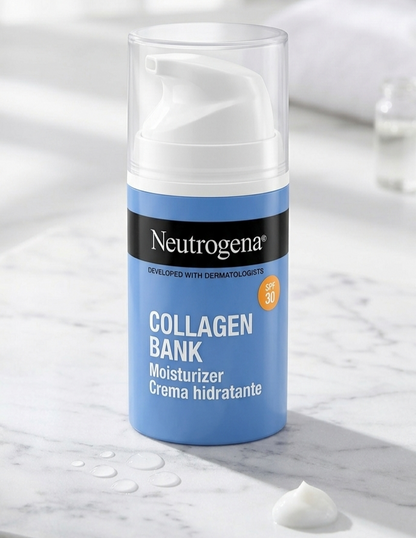 Neutrogena Collagen Bank™ SPF30 – Crema Viso Idratante Anti-Età con Collagene e Micro-peptidi (50ml)