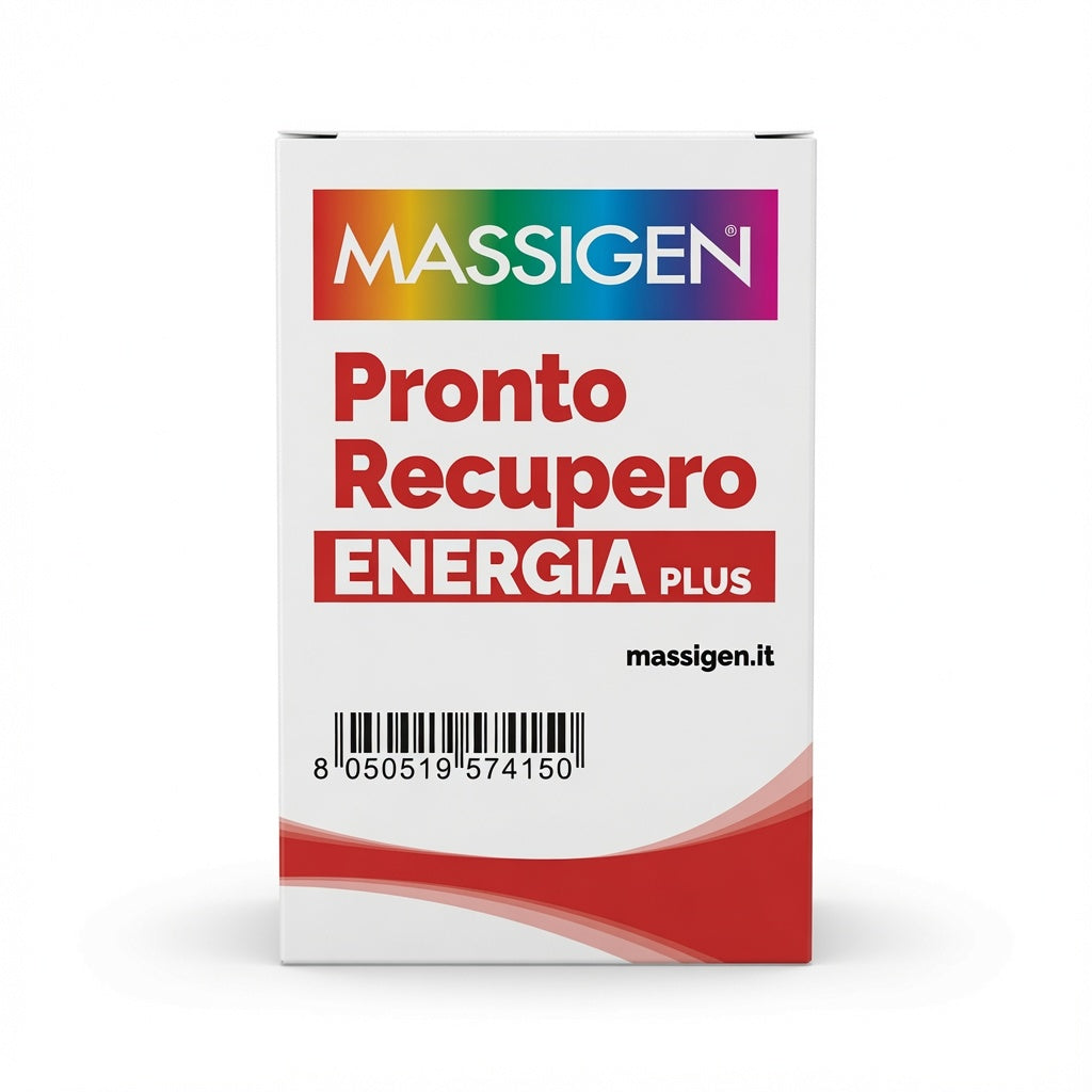Massigen Pronto Recupero Energia Plus con CREATINA – 24 bustine + Doccia Gel Tonificante in OMAGGIO (Edizione Speciale)