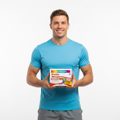 Massigen Pronto Recupero Energia Plus con CREATINA – 24 bustine + Doccia Gel Tonificante in OMAGGIO (Edizione Speciale)
