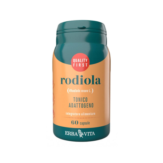 Erba Vita Rodiola Rosea – 60 Capsule | Tonico Adattogeno Concentrazione ed Energia